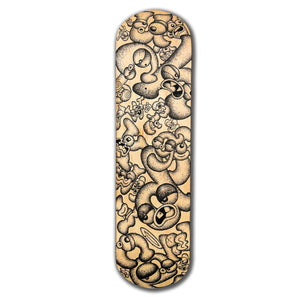 Hand-drawn skateboard (2018)